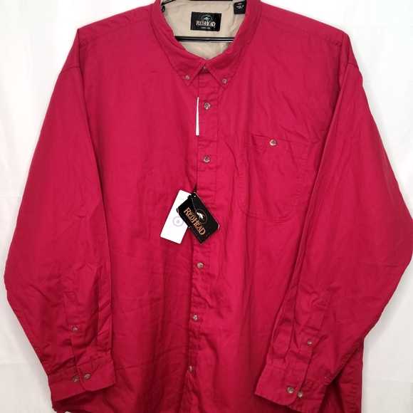 Redhead LS Button Front Shirt 4 XL - Picture 10 of 13